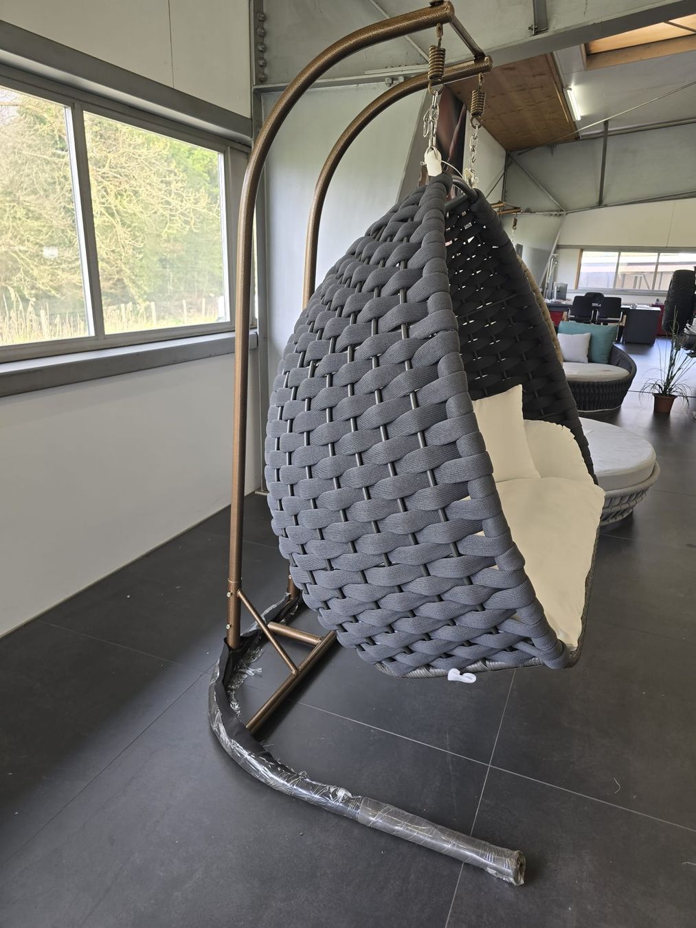 Poltrone pensili da giardino: XL-Hängessel – Nuovo (secondo la descrizione) da Bünzen venduto da nad_8552 1