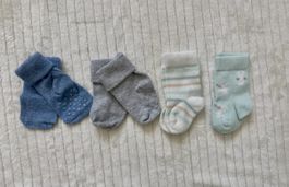 Babysocken-Set für Neugeborene, 4 Paar, Grösse 11–14 🧦