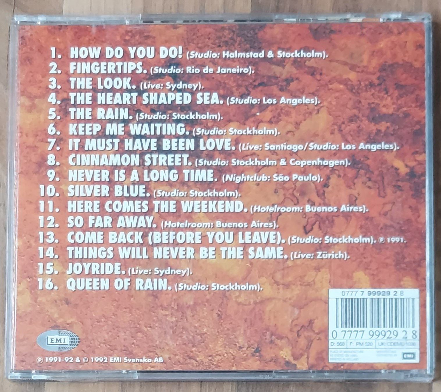 CDs: CD - ROXETTE - TOURISM – D'occasion à Steckborn par Quo7 1