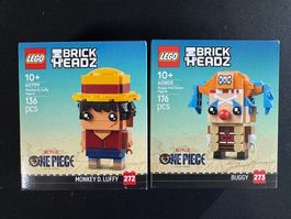 LEGO Brickheadz 40799 40800 Luffy & Buggy Bundle, NEU/OVP