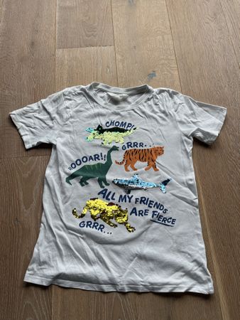 Pailletten-T-Shirt H&M Grösse 134/140