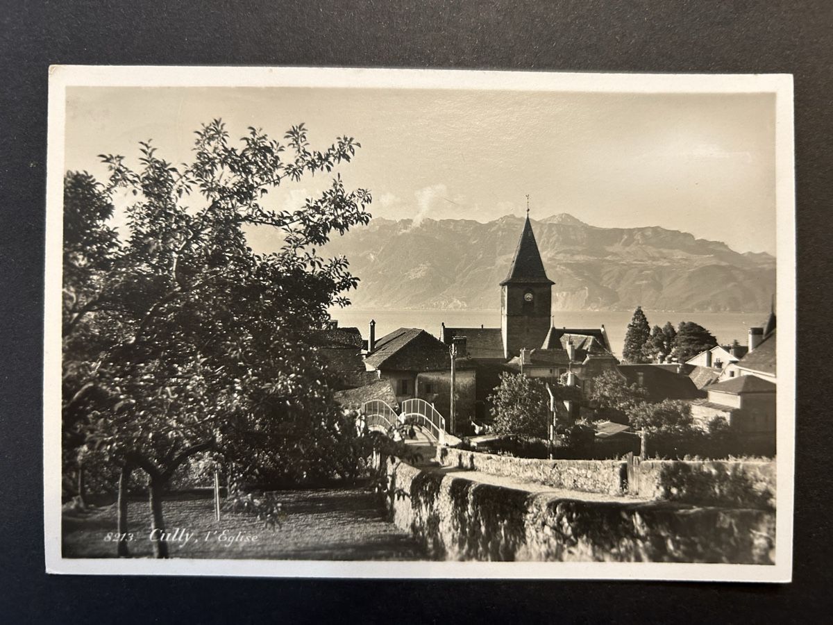 Ansichtskarten: Cully VD Partie Kirche – Gebraucht aus Fanas von Alessio11