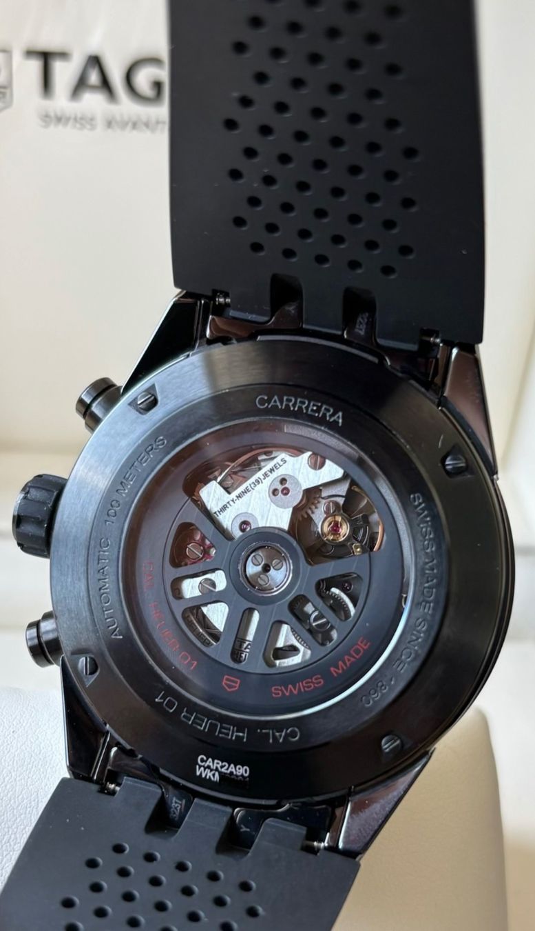 Tag Heuer Orologi: Tag Heuer Carrera Heuer 01 Ceramic Fullset – Usato da Birsfelden venduto da Mynos 2