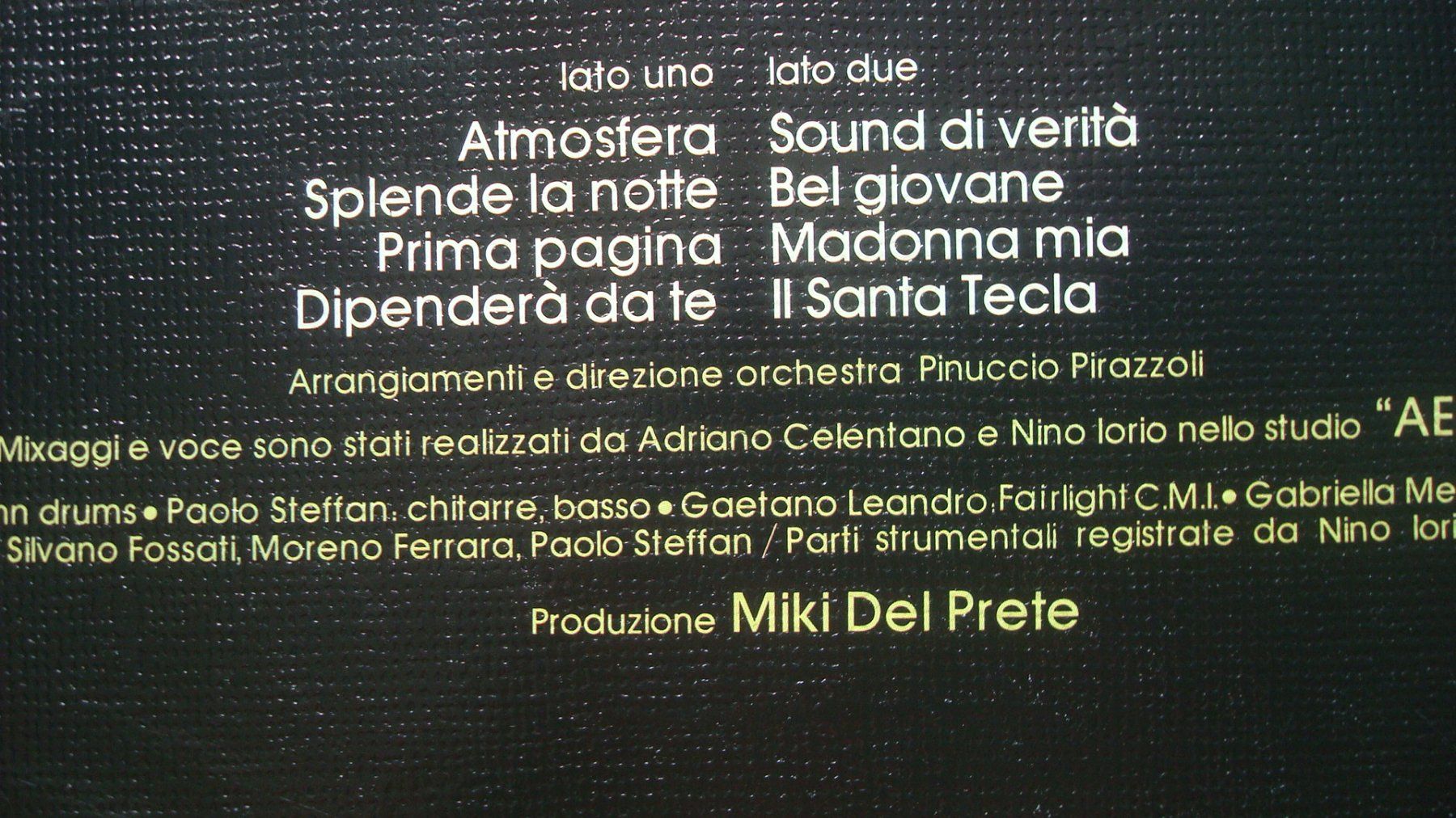 Dischi in vinile: LP Adriano Celentano Atmosfera 1983 Italy – Usato da Münchenstein venduto da Pesci6 2