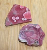 2 Rhodochrosit Scheiben 62.20g