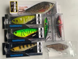 Jerkbaits 7 Stück im Set Zalt, Shimano, Balzer,...NEU OVP