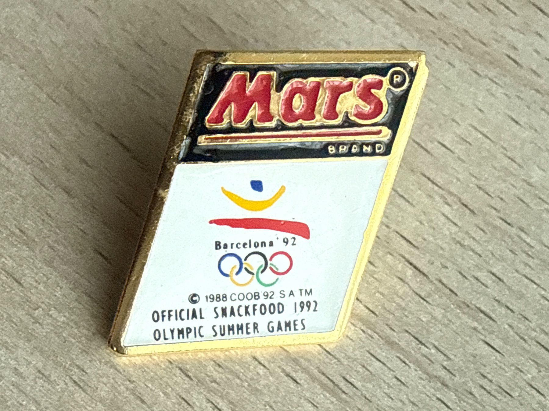 Placchette & Badge: Pin Mars Olympia Barcelona 1992 – Usato da Glattbrugg venduto da Schweigmatt