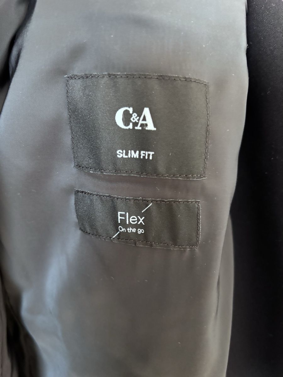 C&A Jacken: C&A Slim Fit Flex Blazer, Size 50, Black – Neu (gemäss Beschreibung) aus Zürich von Grothschild 4