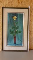 Bild "gelbe Rose" 1970 Paolo (Paul Jakob Müller) 79x48cm