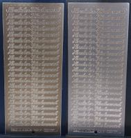 Glückwunsch Aufkleber Silber oder Gold / Neupreis Fr. 2.50