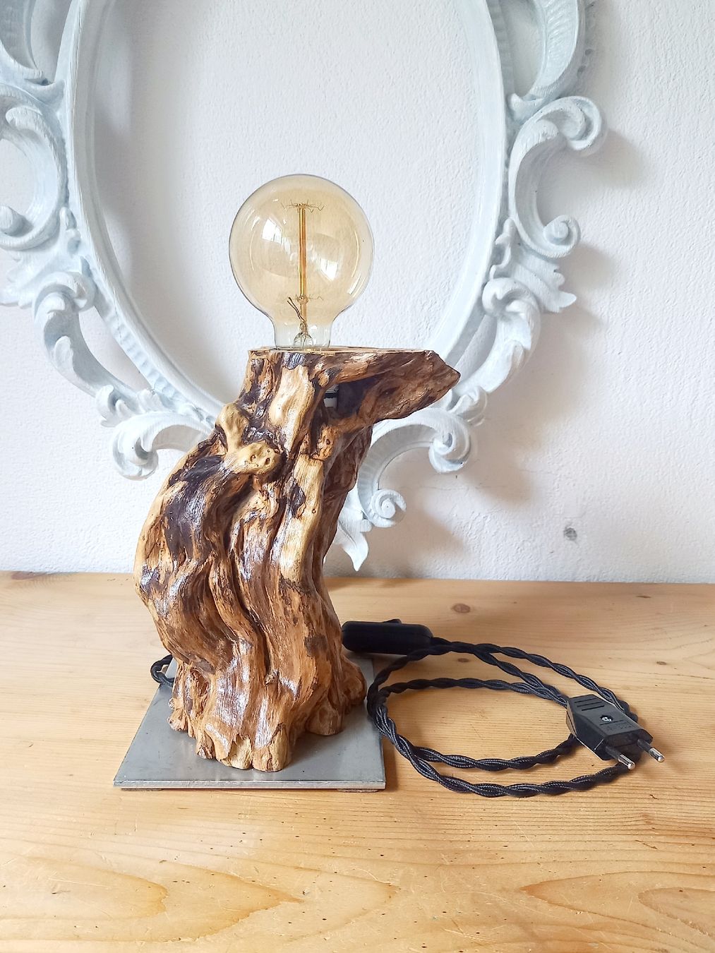 Lampes: Lampe, Weidenwurzel – Neuf avec emballage d'origine à Domat-ems par Gr8wood 2