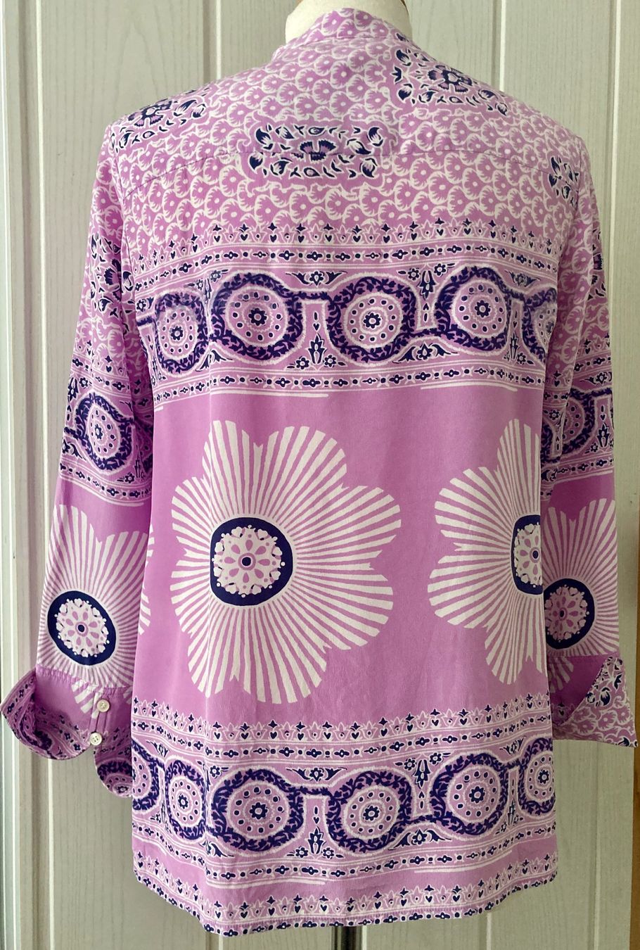 Camicette: Neu: 100%  Seidenbluse  Blumenmuster Gr.36 Sommer – Nuovo (secondo la descrizione) da Stetten AG venduto da Hanya 4