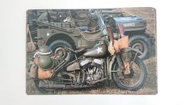 Plaque en métal vintage Oldtimer Harley