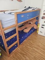 Kinder Hoch- Etagenbett Holz mit Matratzen 200x90