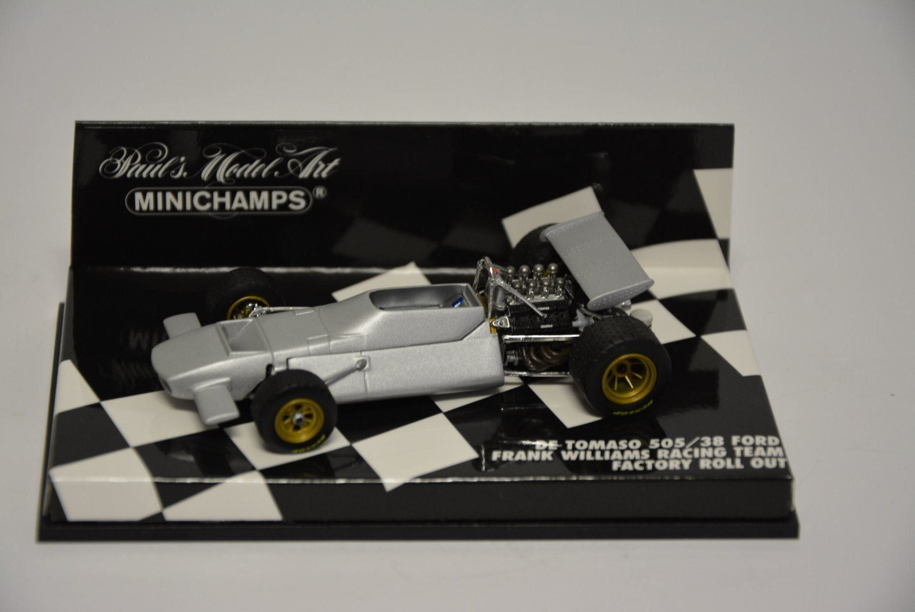 De Tomaso Modellini d'auto: De Tomaso 505/38 , Ford Williams , 1:43 – Nuovo e nell'imballaggio originale da Goldach venduto da Feivel9 2