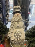 Schneemann Deko Figur Winter Dekoration Winterzeit Neu!