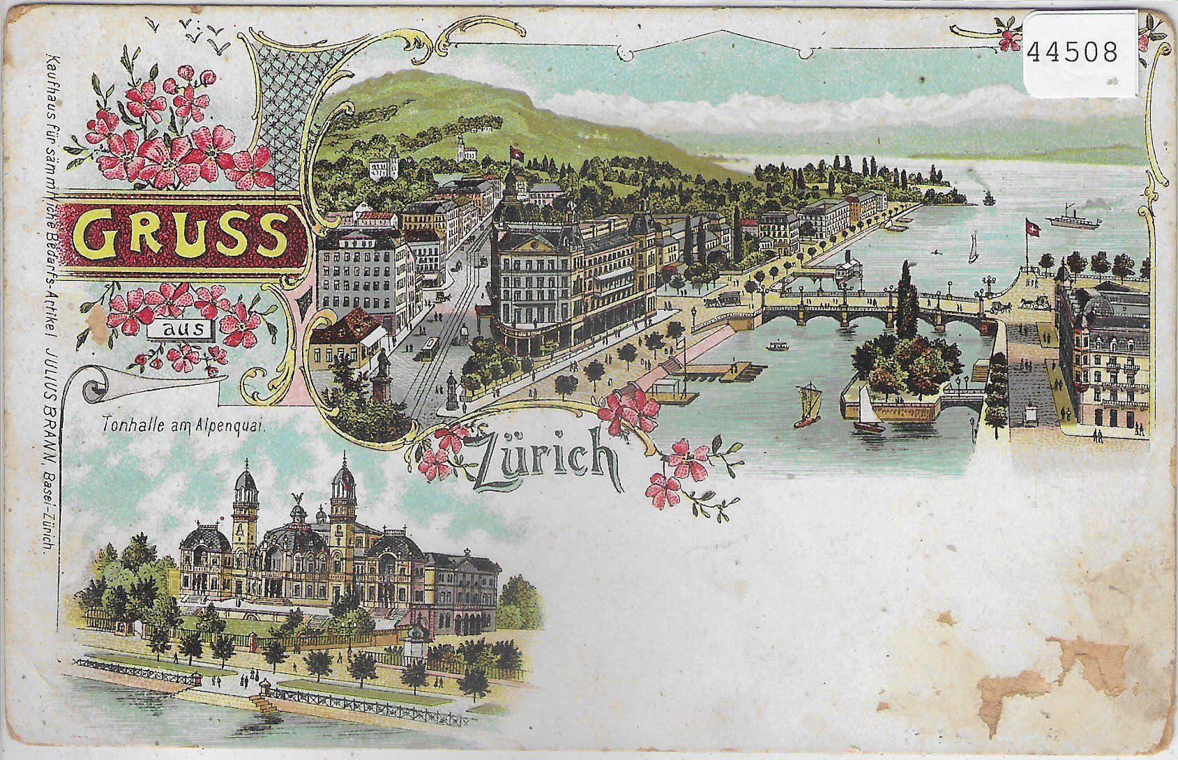 Cartoline postali: Gruss aus Zürich - Litho – Usato da Ettingen venduto da Kartenplanet