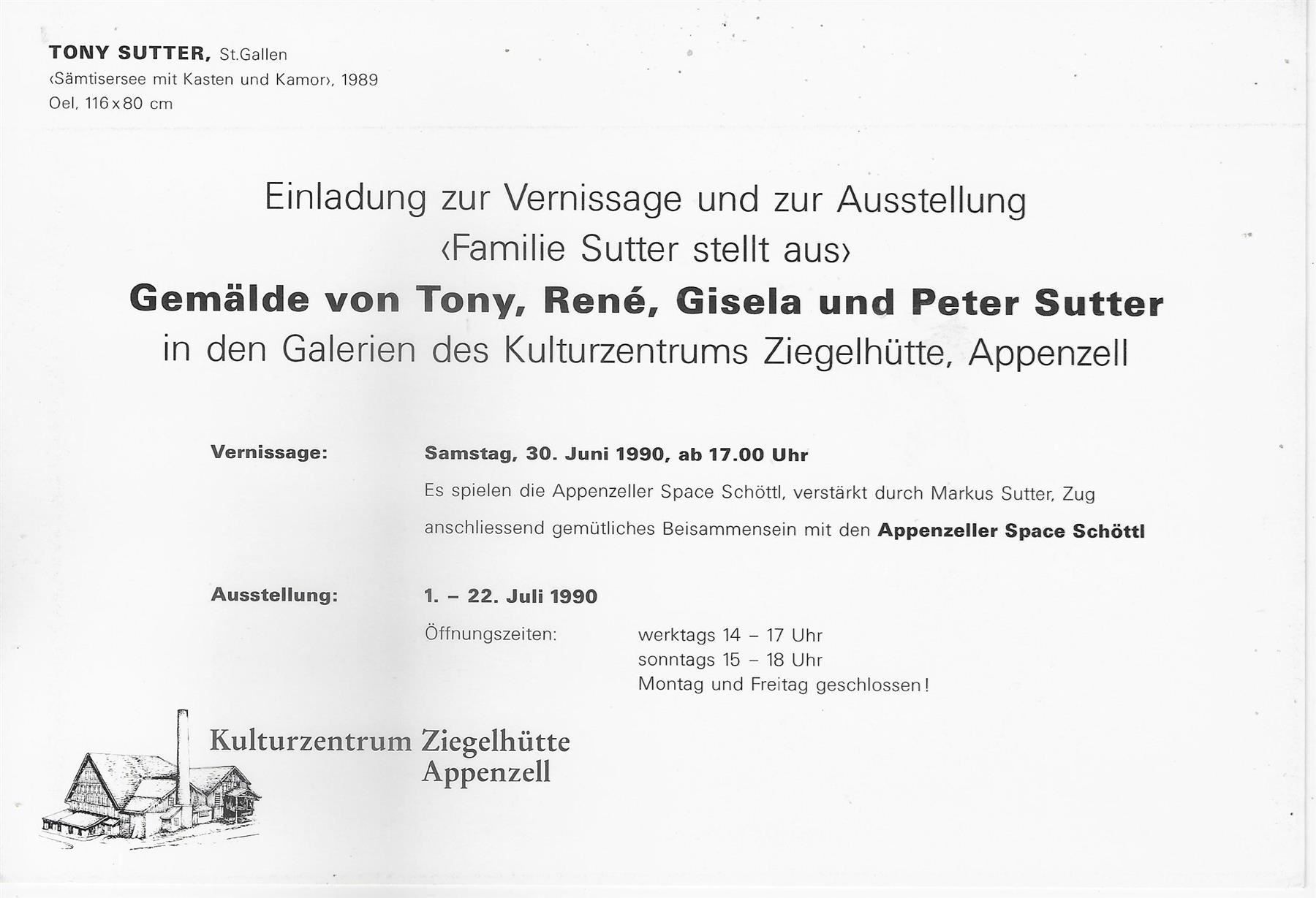 Cartoline postali: Tony Sutter "Sämtisersee mit Kasten und – Usato da Ettingen venduto da Kartenplanet 1