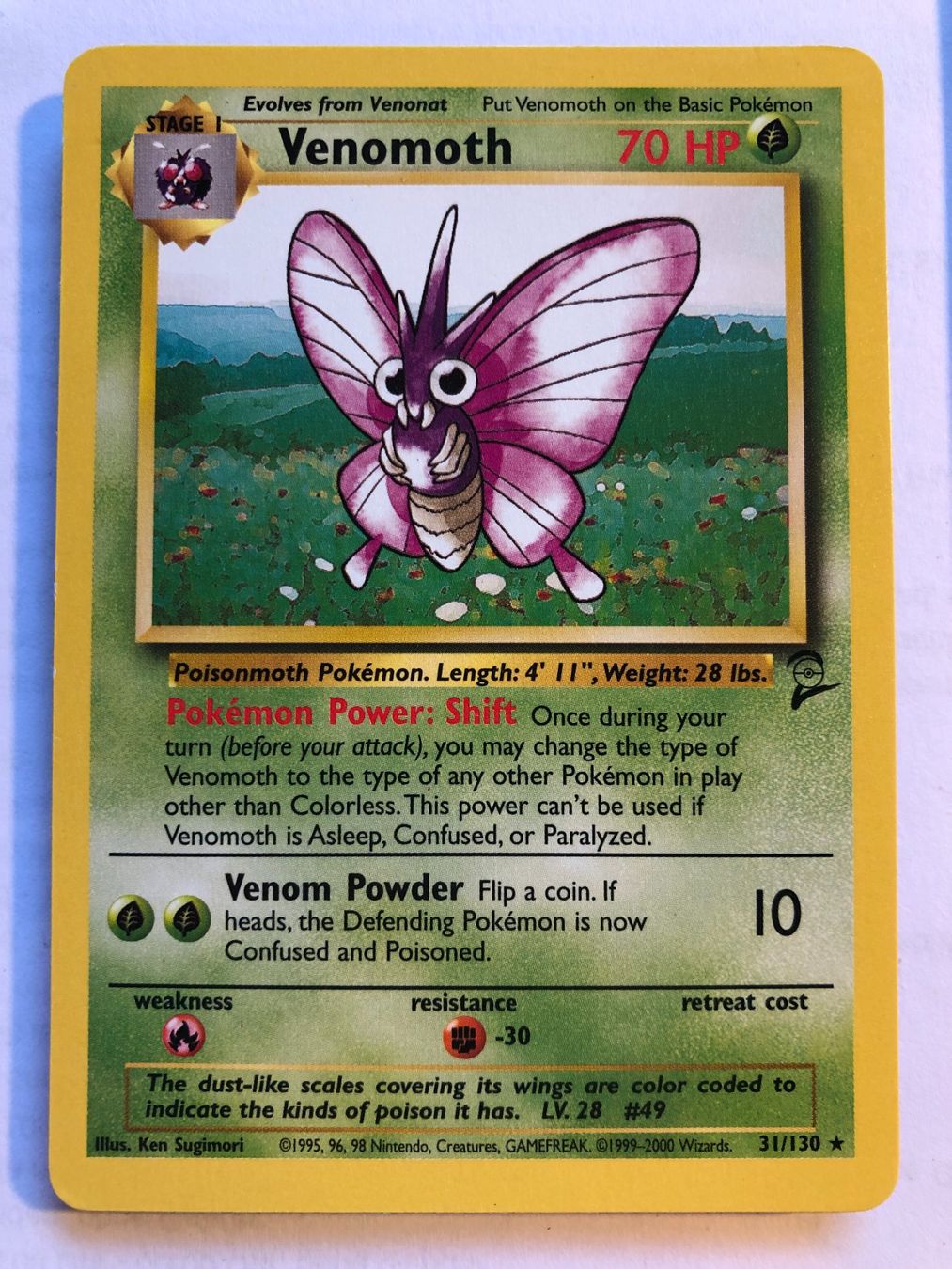 Carte collezionabili: Venomoth (rare) base set2 - MINT - ab 1.- – Usato da Giubiasco venduto da dan_pr8b