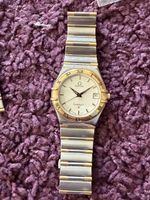 Omega Constellation Uhr Stahl Gold gebraucht mit Zubehör