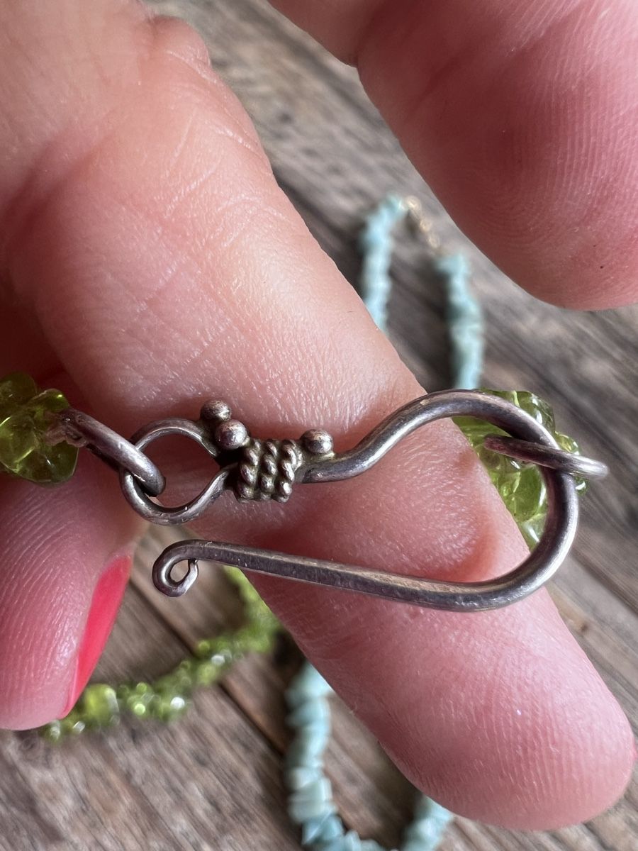 Altri gioielli: Peridot Kette und Amazonit Kette Vintage – Usato da Burgdorf venduto da puppennetz 2