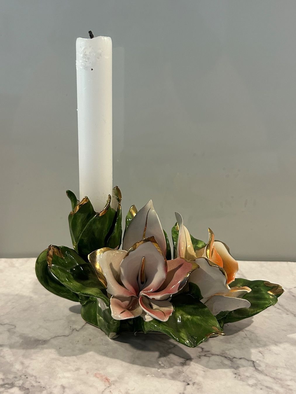 Portacandele: Kerzenständer Vintage Blumenarrangement – Usato da Basel venduto da toy_t8bb