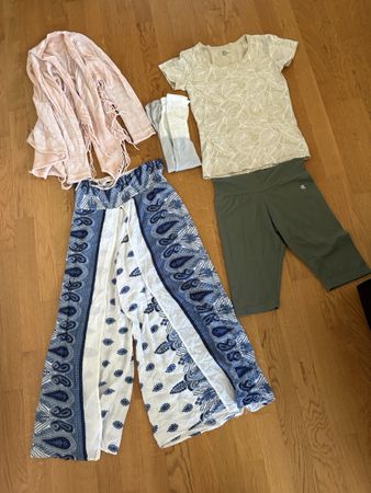 Sommerkleidung Damen S, Top, Hose, Jäckchen 