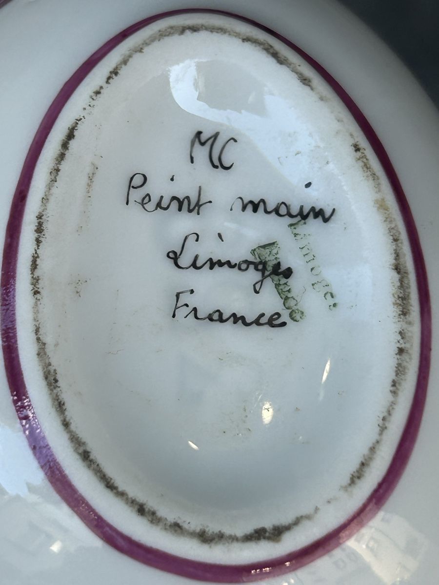 Ciotole: Handbemaltes Limoges-Ei, Frühlingslandschaft! – Usato da Losone venduto da del_yh97 8