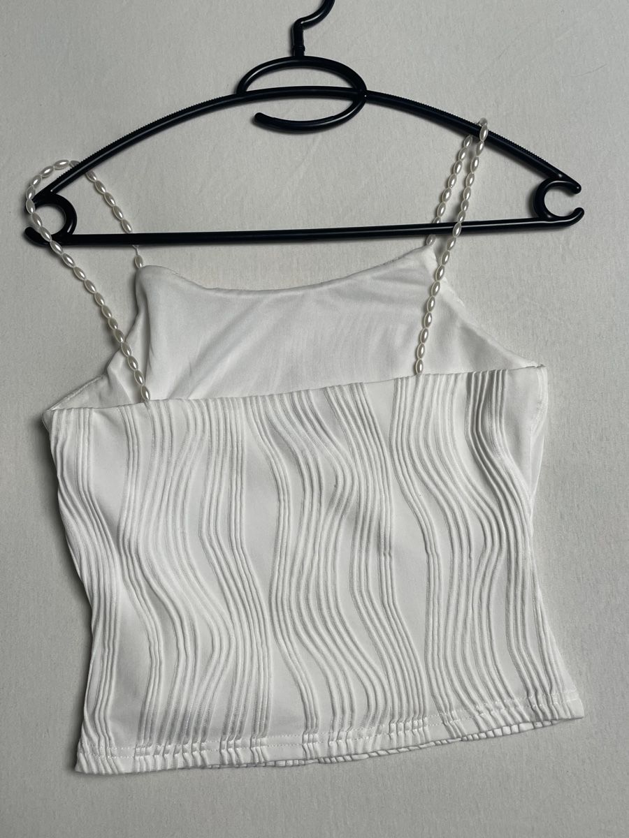 Tops: Y2k Top mit Perlen weiss – Neuf (Voir description) à Bözberg par Regula-Meier 2