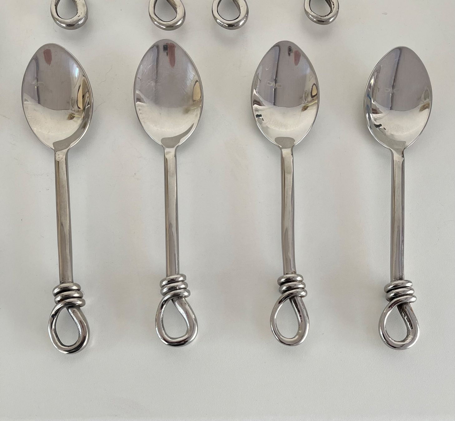 Set di posate: 4er Besteck / Griff mit Knoten / Handgefertigt – Usato da Wetzikon ZH venduto da seli03 4