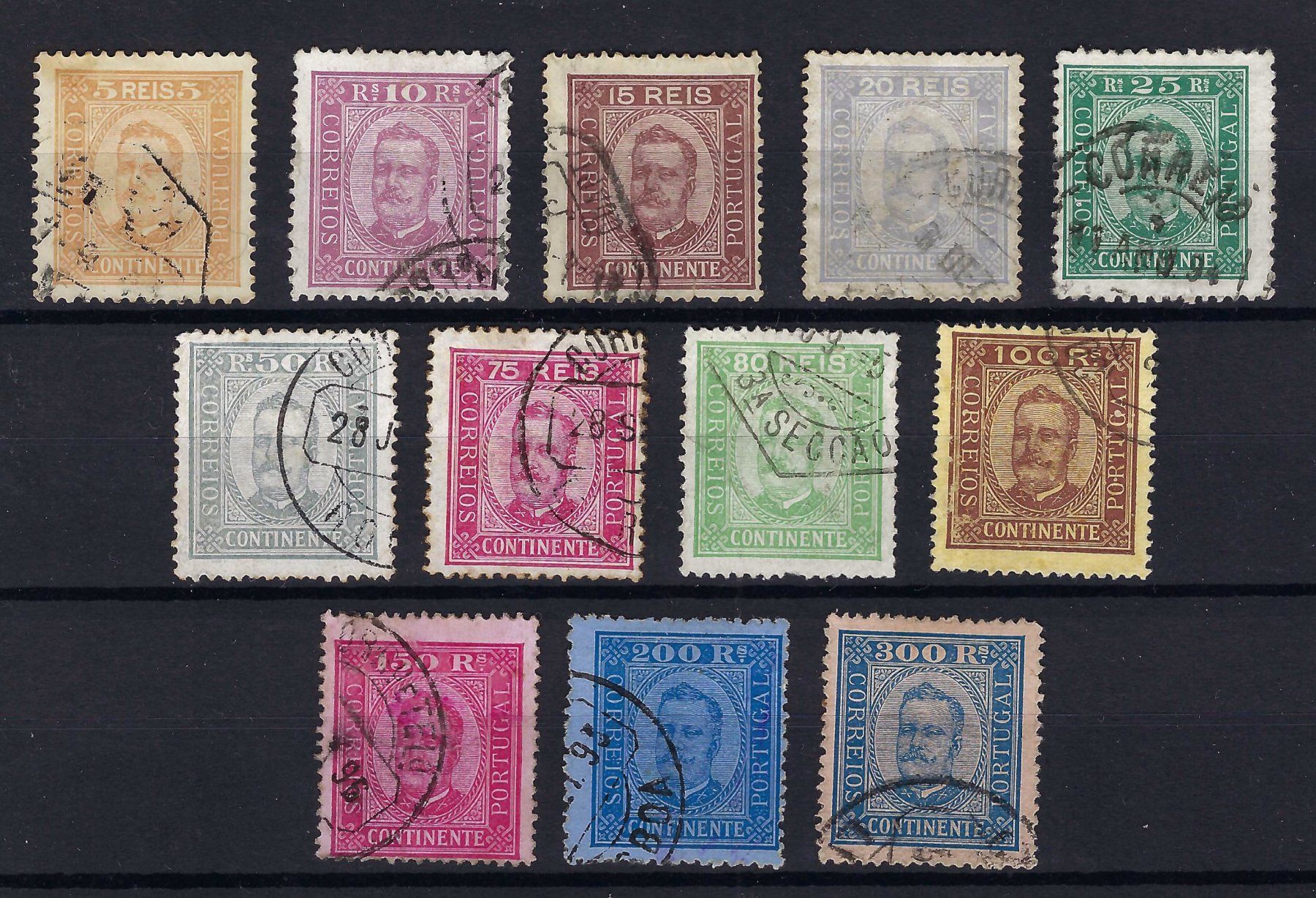 Tutti i francobolli: Portugal D. Carlos I. 1892-93 – Usato da Laupersdorf venduto da Rc.Jb