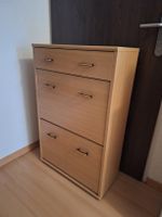 Wandschrank Holzoptik mit Schublade und 2 Klappschublade
