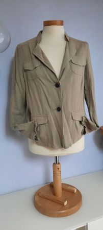 CASA BLANCA Leichter Leinen Blazer, Jacke