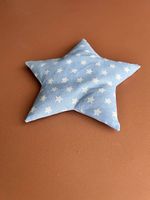 Baby Traubenkernkissen in Sternform, blau, neu