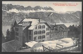 Flums Kurhaus Gamperdon mit Hotelstempel