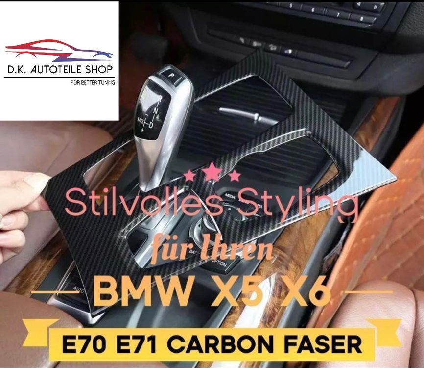 BMW X5 E70 X6 E71 Mittelkonsole Schalthebel Abdeckung Neu