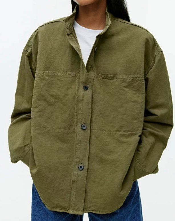 Chemisiers: Overshirt Arket Gr. 36 olive – D'occasion à Zürich par ehupp