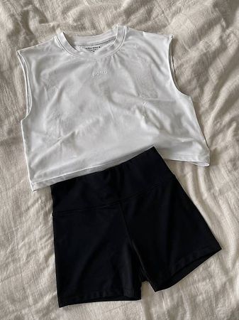 Sport-Set, Björn Borg Top und Shorts (Marke unbek.), Gr. S