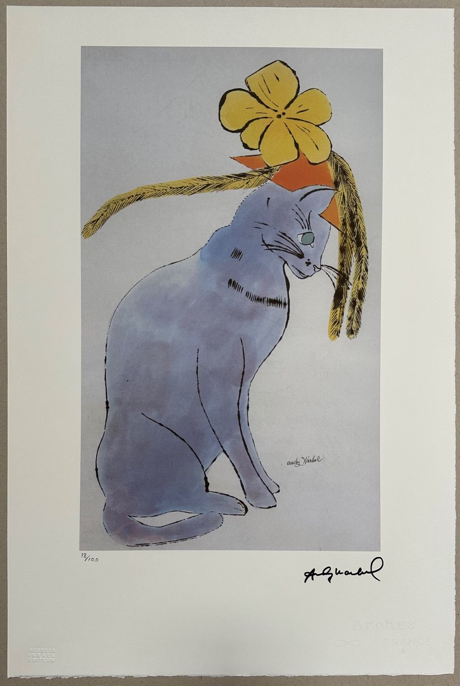 Dipinti: Warhol: Sam the Cat, POP Art 18/100 – Nuovo (secondo la descrizione) da Meilen venduto da Smgdesign