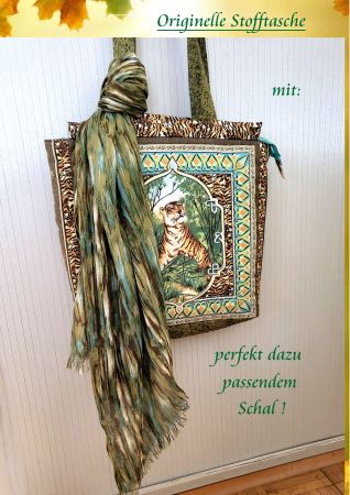 Stoff Tasche mit passendem Schal