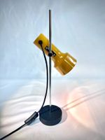 Swiss Design Tischlampe Gelb Chrom 70er