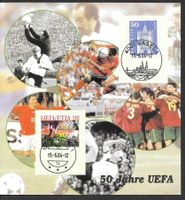 Folder Fussball 50 Jahre UEFA Basel + Nyon 16.06.2004
