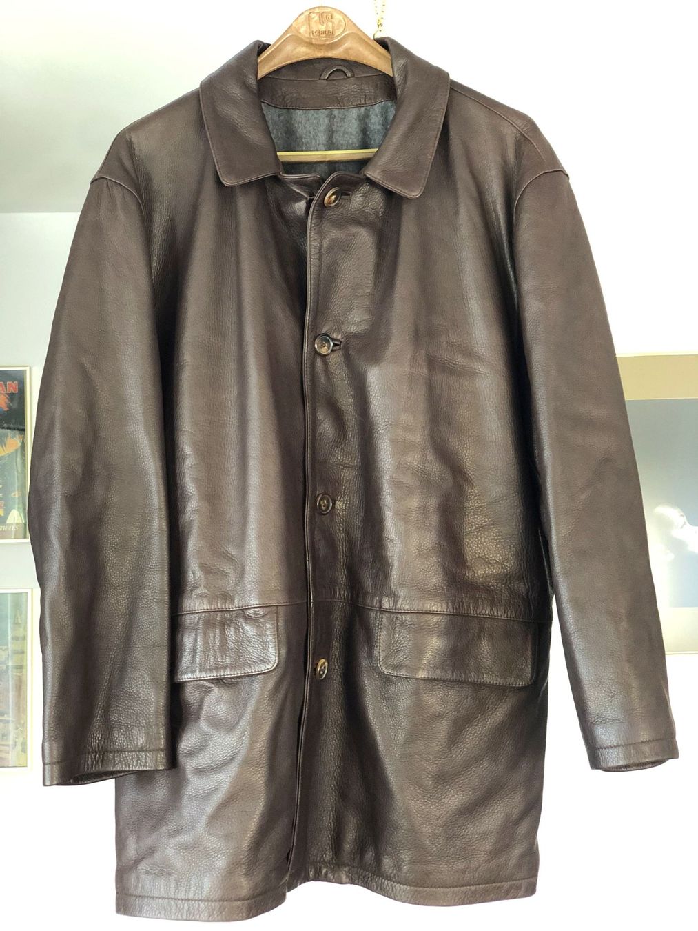 Bally Giacche: Bally Lederjacke Braun – Usato da Zürich venduto da galble