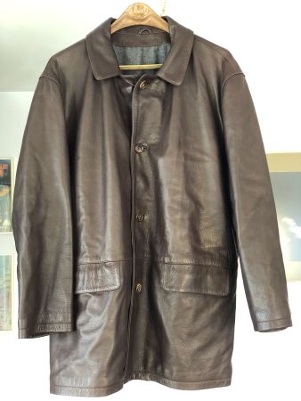 Bally Lederjacke Braun