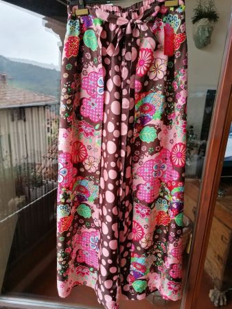 OILILY Bunte Hose Seide  Wickel Hose gr40