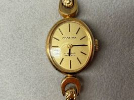 PRÄTINA Damen Spangen Uhr ca. 70er Jahre Handaufzug