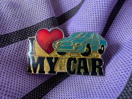 Vintage pins pin I love my car