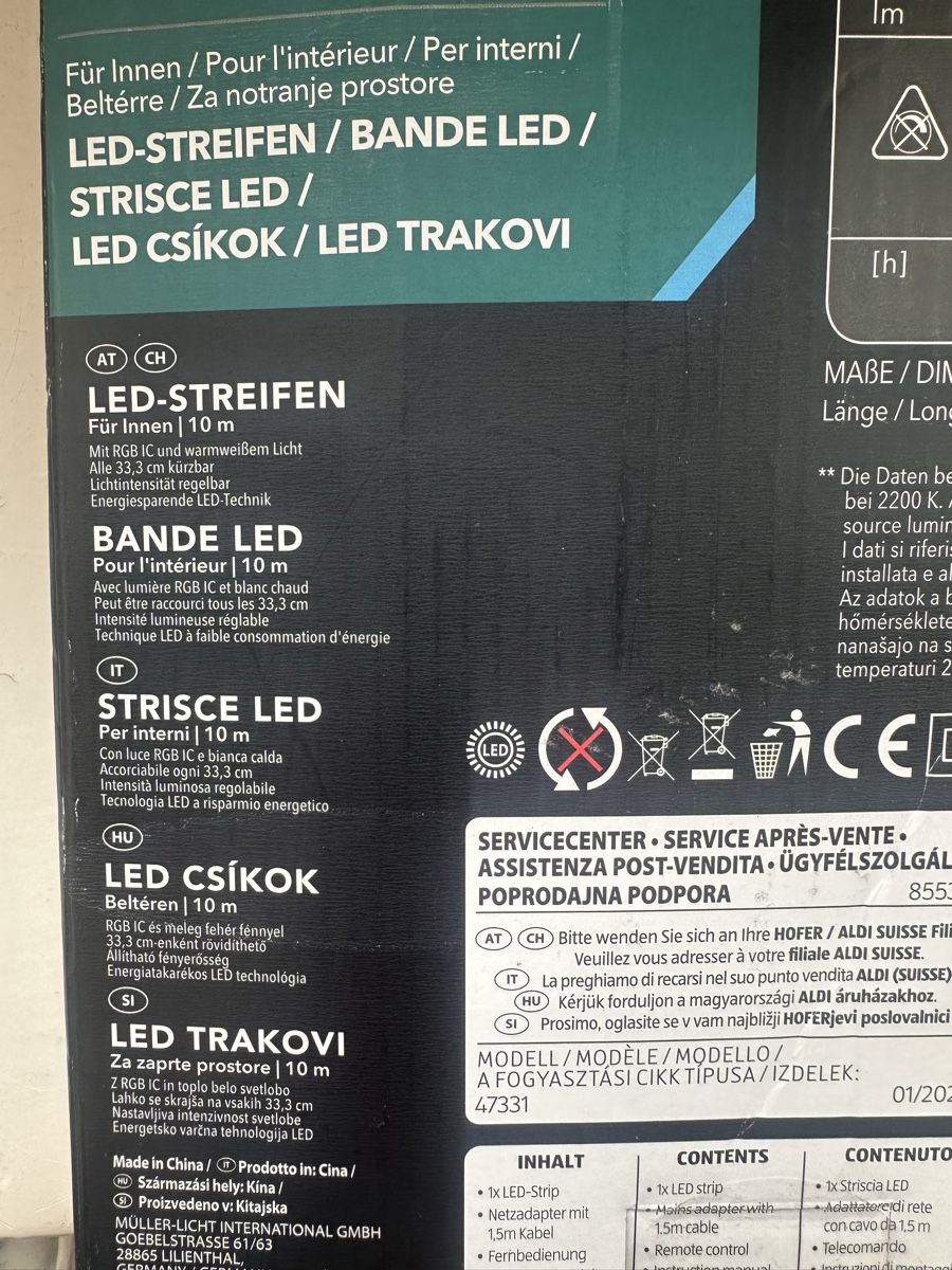 Ghirlande e barre luminose: NEU! CASALUX LED-Streifen – Nuovo e nell'imballaggio originale da Zürich venduto da chayen 1