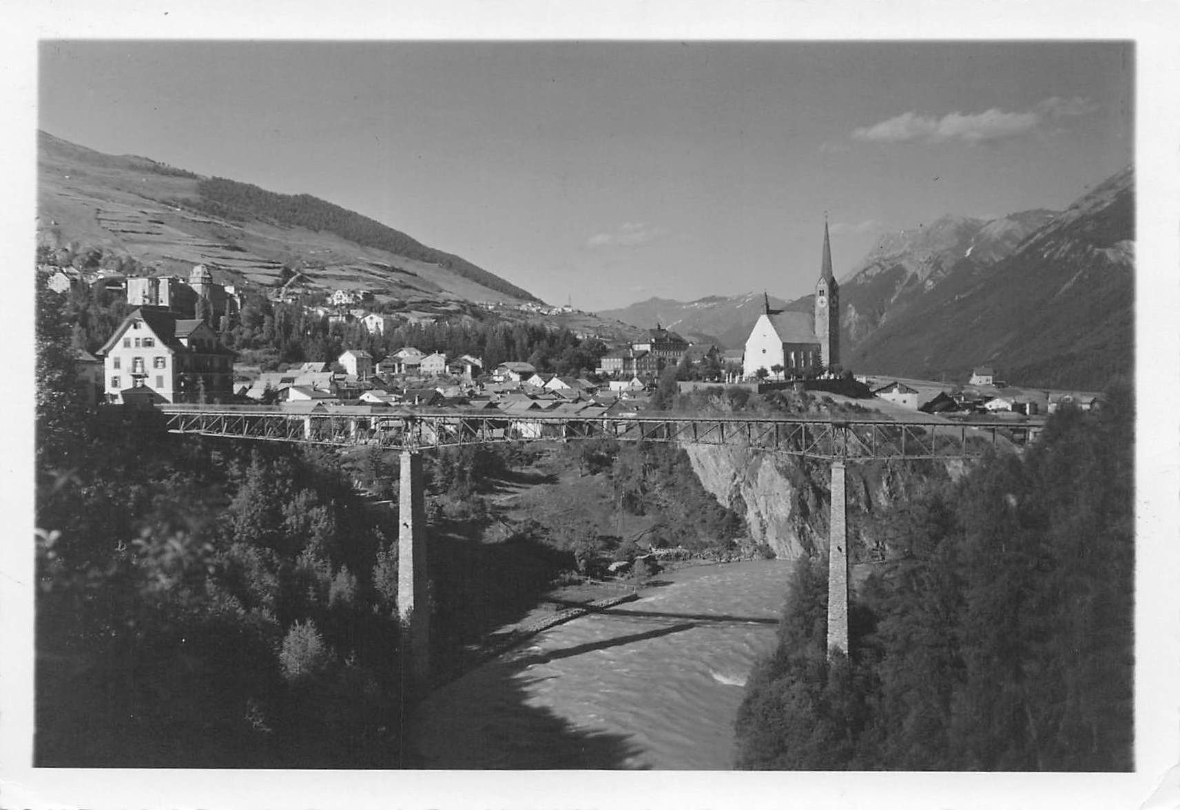 Cartoline postali: Bad Scuol Grigioni G – Usato da Biasca venduto da Blenio71