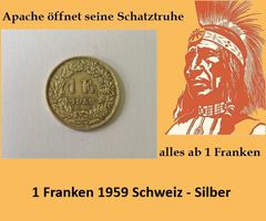 1 Franken 1959 - Silber - Schweiz